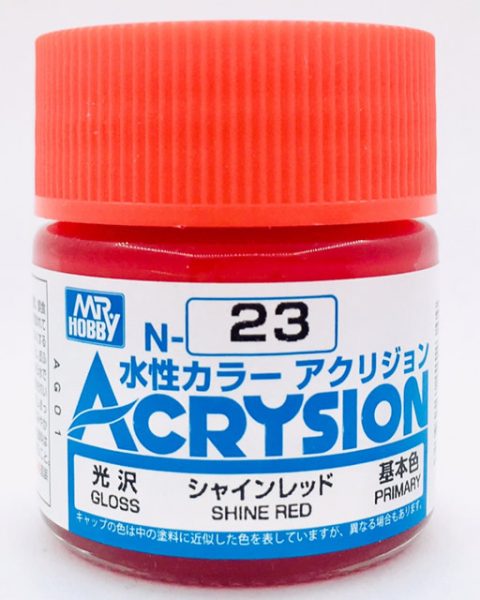 N023 Shine Red Lucido Gunze Acrysion serie N Acrilico 10ml