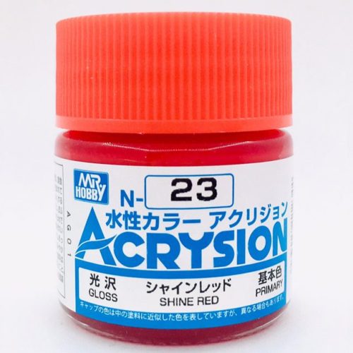N023 Shine Red Lucido Gunze Acrysion serie N Acrilico 10ml