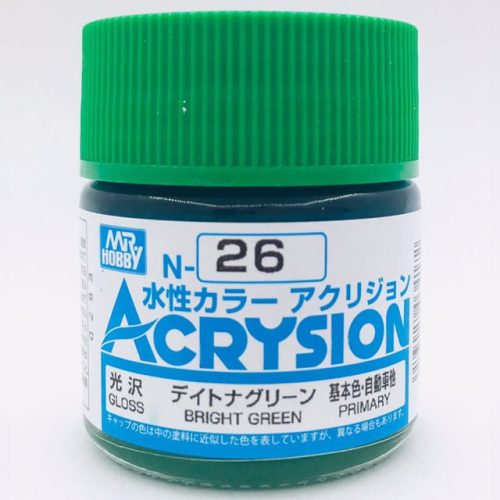 N026 Bright Green Lucido Gunze Acrysion serie N Acrilico 10ml