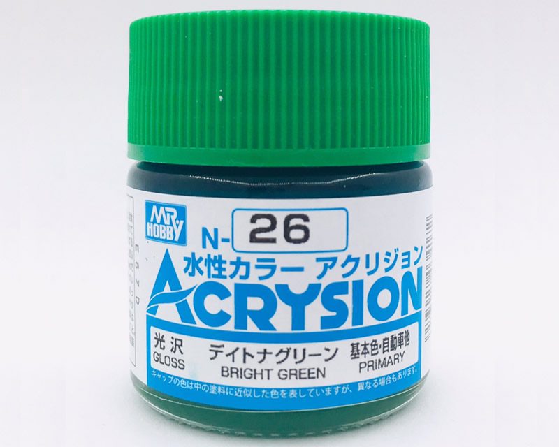 N026 Bright Green Lucido Gunze Acrysion serie N Acrilico 10ml