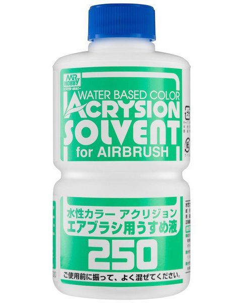 T-314 Gunze Acrysion Thinner Diluente Aerografo per colori serie N e serie H 250ml