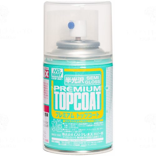 B602 – Spray Mr Premium Top Coat Semi Gloss – TRASPARENTE SEMI LUCIDO – 88ml