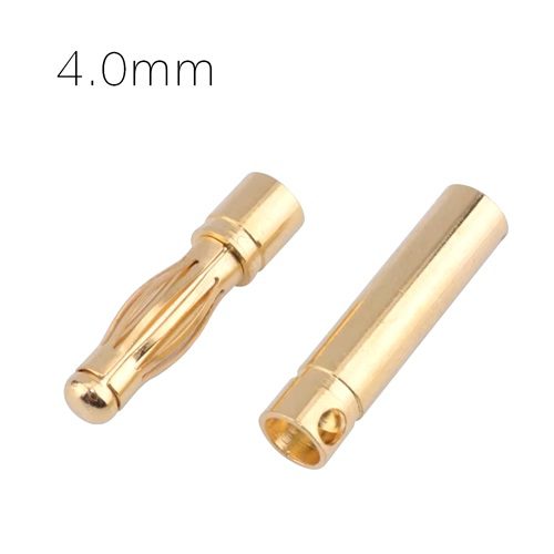 coppia connettori cilindrici 4mm (1 maschio+ 1 femmina)