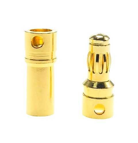 20 coppie connettori cilindrici 3,5mm (20 maschi + 20 femmine)