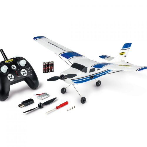 500505034 – RC Sportflugzeug 2.4 G 100% RTR blue – CARSON