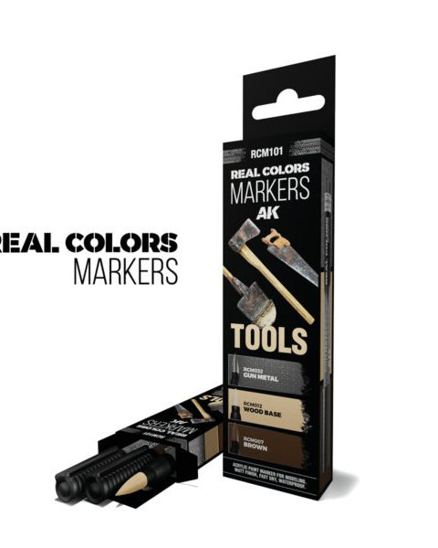 AK Pennarelli RCM101 Set 3 pezzi Real Color Marker