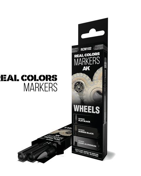 AK Pennarelli RCM102 Set 3 pezzi Real Color Marker
