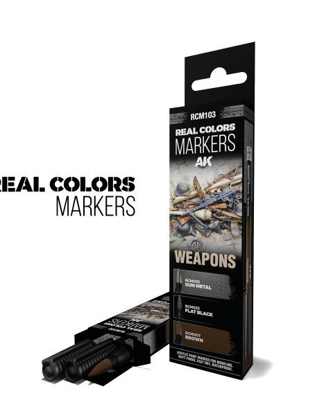 AK Pennarelli RCM103 Set 3 pezzi Real Color Marker