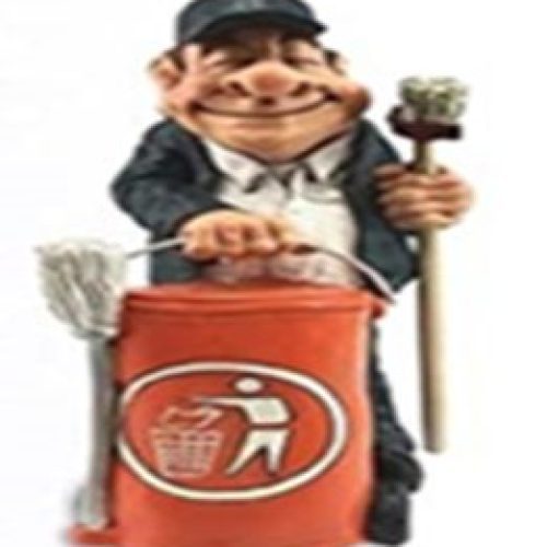 014-99700 Mestieri Funny Collection Les Alpes Spazzino h 16cm