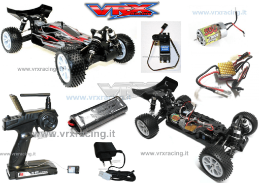 Buggy SPIRIT EBD elettrico a spazzole RC-550 Turbo speed Radio 2.4ghz 1:10 RTR 4WD - immagine 2