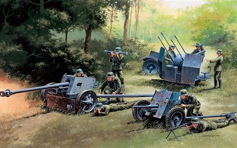 7026 - PAK35 - PAK40 - FLAK38 scala 1:72 ITALERI