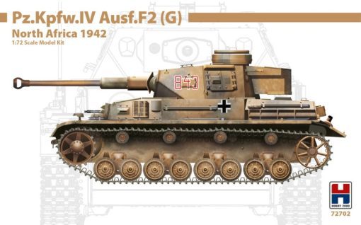 H72702 - Pz.Kpfw.IV Ausf.F2 (G) North Africa 1942 scala 1:72 HOBBY 2000