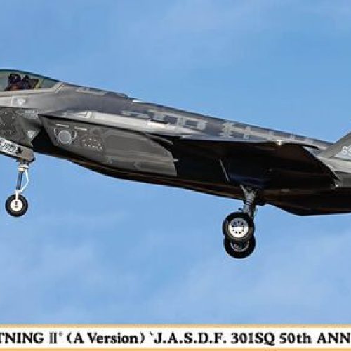 02465 – Lockheed Martin F-35 A Lightning II – JASDF 301SQ 50h Annversary scala 1:72 Hasegawa + COLLA OMAGGIO