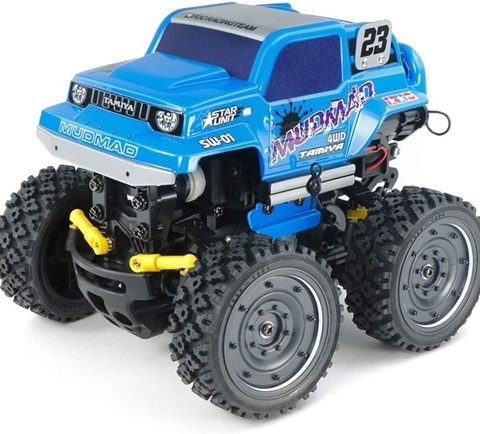 TAMIYA 57412 4 MUD MAD Mini Telaio SW-01 4WD Kit Super Combo: Radio + Ricevitore + ESC