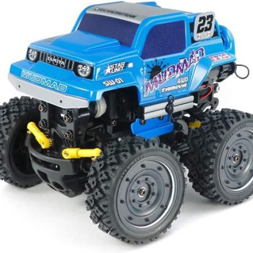 TAMIYA 57412 4 MUD MAD Mini Telaio SW-01 4WD Kit Super Combo: Radio + Ricevitore + ESC