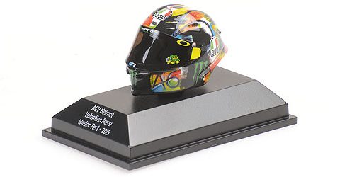 399190066 - CASCO AGV VALENTINO ROSSI WINTER TEST 2019 Scala 1:8 MINICHAMPS