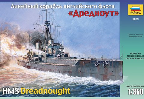 9039 British battleship HMS Dreadnought scala 1:350 ZVEZDA + COLLA OMAGGIO