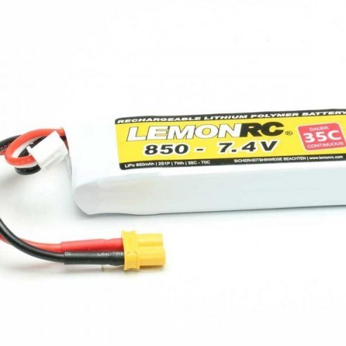 15706 – Batteria Lipo 2S 850 mAh 35C – XT30 – LEMONRC