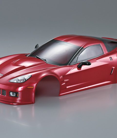 KB48016 - Corvette GT2 Karosserie Dunkelrot 190mm RTU  scala 1:10 - KILLERBODY