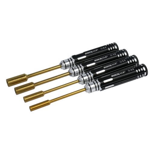 RA50305 - Nut Driver Set 4.0 / 5.5 / 7.0 / 8.0mm HSS Titan plated - ROCKAMP