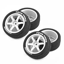 1:10 ruote stradali treno completo diametro 68 mm black (4pz)
