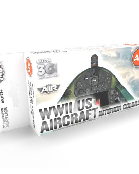 AK11734 WWII US Aircraft Interior Colors AK INTERACTIVE