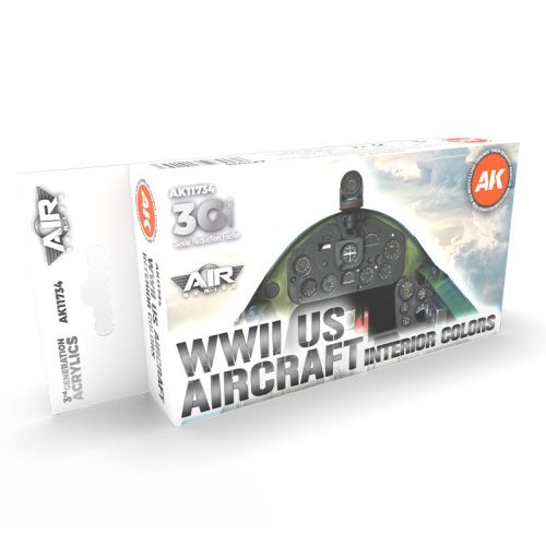 AK11734 WWII US Aircraft Interior Colors AK INTERACTIVE