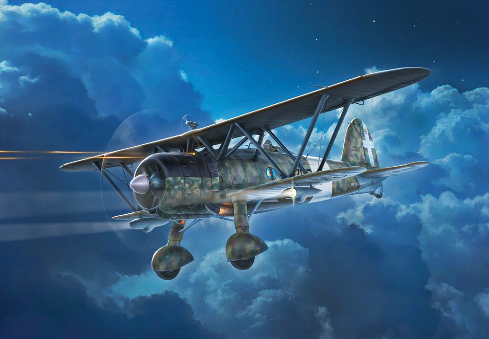 1485 - FIAT CR.42 CN "Falco" Night Fighter Scala 1 : 72 ITALERI