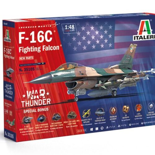 35105 – F-16C Fighting Falcon – WAR THUNDER  Scala 1 : 48 ITALERI + COLLA OMAGGIO
