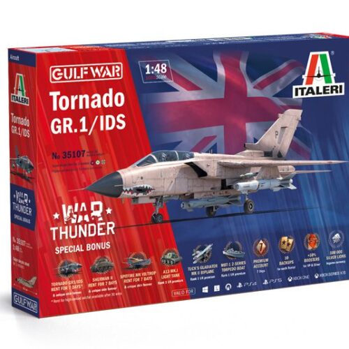 35107 – Tornado GR.1/IDS Gulf War – WAR THUNDER  Scala 1 : 48 ITALERI + COLLA OMAGGIO