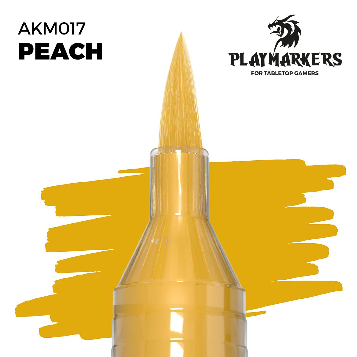 AKM017 - PlayMarkers - PEACH - Pennarello di vernice iper-pigmentato. Perfetta per tutto il modellismo. AK INTERACTIVE