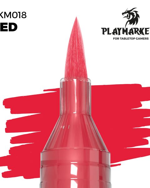 AKM018 - PlayMarkers - RED - Pennarello di vernice iper-pigmentato. Perfetta per tutto il modellismo. AK INTERACTIVE