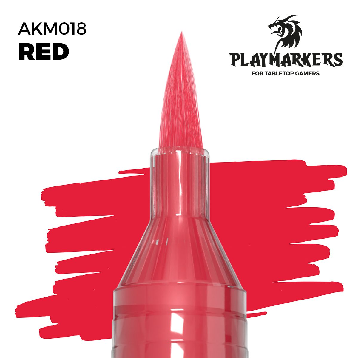 AKM018 - PlayMarkers - RED - Pennarello di vernice iper-pigmentato. Perfetta per tutto il modellismo. AK INTERACTIVE