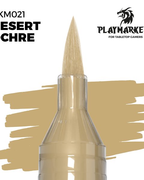 AKM021 - PlayMarkers - DESERT OCHRE - Pennarello di vernice iper-pigmentato. Perfetta per tutto il modellismo. AK INTERACTIVE