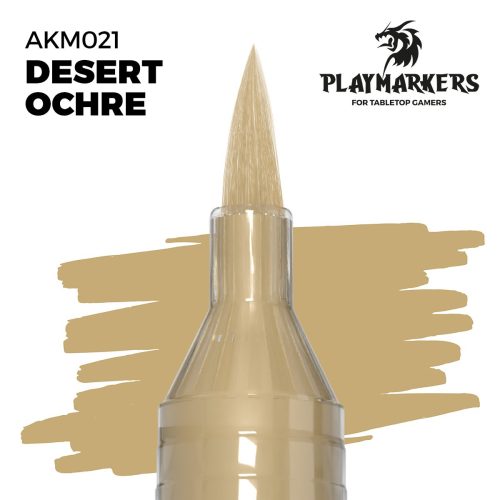 AKM021 – PlayMarkers – DESERT OCHRE – Pennarello di vernice iper-pigmentato. Perfetta per tutto il modellismo. AK INTERACTIVE