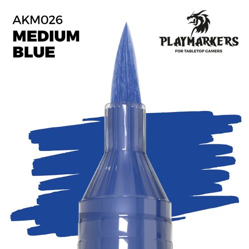 AKM026 – PlayMarkers – MEDIUM BLUE – Pennarello di vernice iper-pigmentato. Perfetta per tutto il modellismo. AK INTERACTIVE