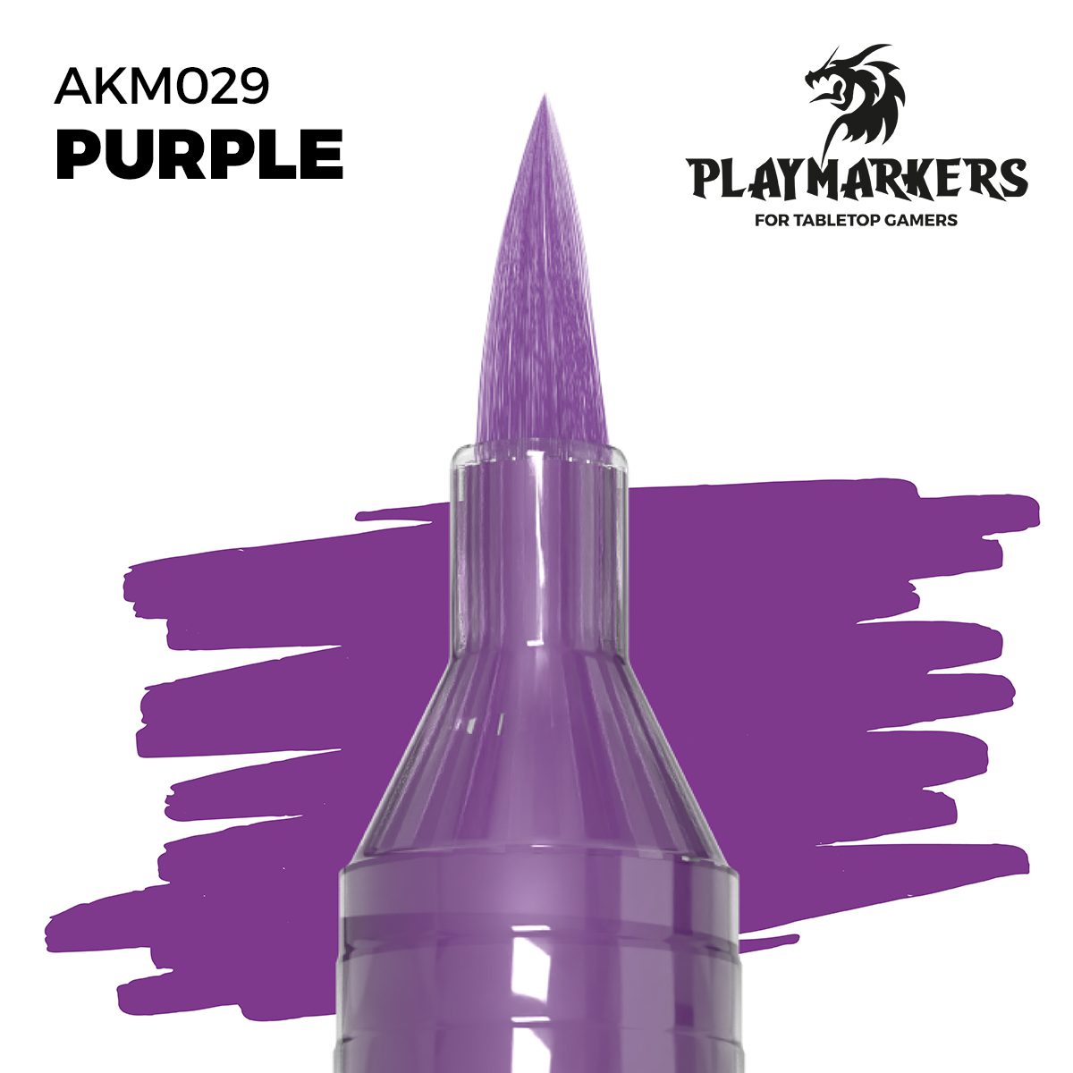 AKM029 - PlayMarkers - PURPLE - Pennarello di vernice iper-pigmentato. Perfetta per tutto il modellismo. AK INTERACTIVE
