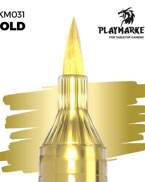AKM031 - PlayMarkers - GOLD - Pennarello di vernice iper-pigmentato. Perfetta per tutto il modellismo. AK INTERACTIVE