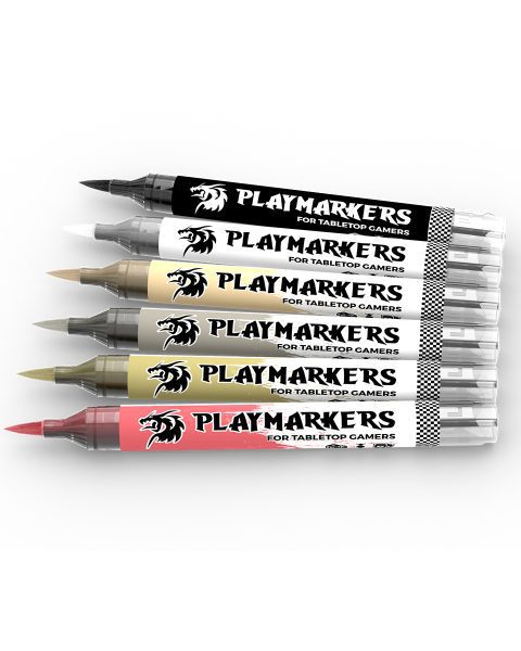 AKM102 - PLAYMARKER SET - SKELETONS & ZOMBIES - Pennarelli di vernice iper-pigmentato. Perfetti per tutto il modellismo. AK INTERACTIVE
