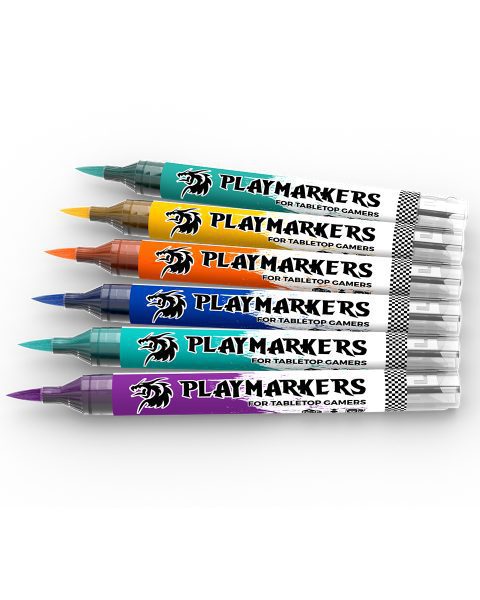 AKM103 - PLAYMARKER SET - CLOTHES & ORNAMENTS - Pennarelli di vernice iper-pigmentato. Perfetti per tutto il modellismo. AK INTERACTIVE