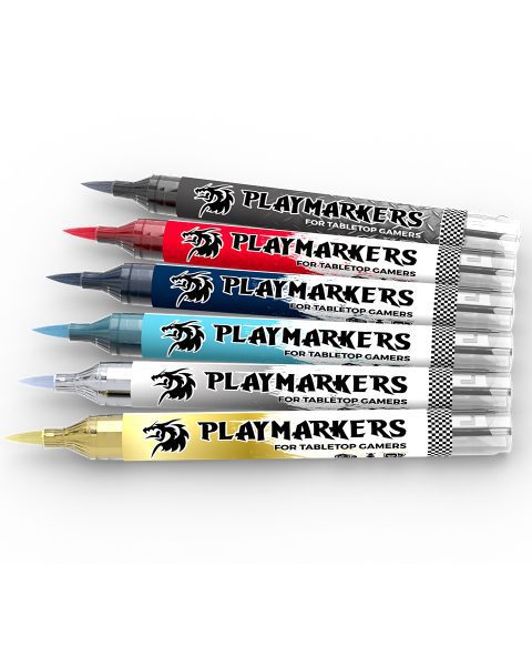 AKM106 - PLAYMARKER SET - SPACE KNIGHTS - Pennarelli di vernice iper-pigmentato. Perfetti per tutto il modellismo. AK INTERACTIVE