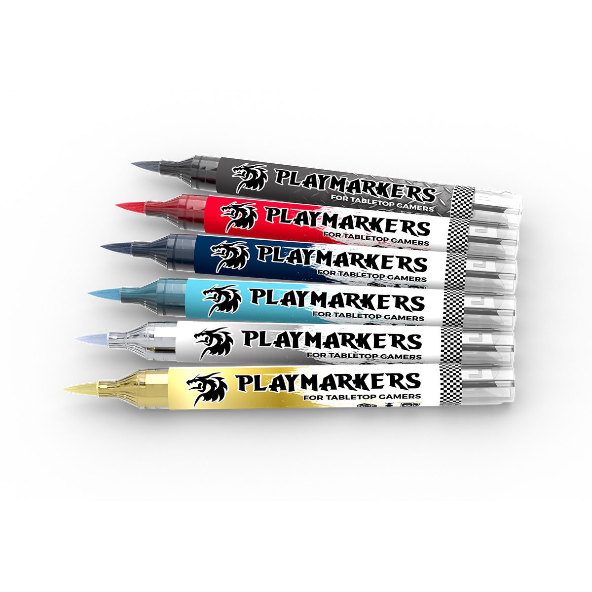 AKM106 - PLAYMARKER SET - SPACE KNIGHTS - Pennarelli di vernice iper-pigmentato. Perfetti per tutto il modellismo. AK INTERACTIVE