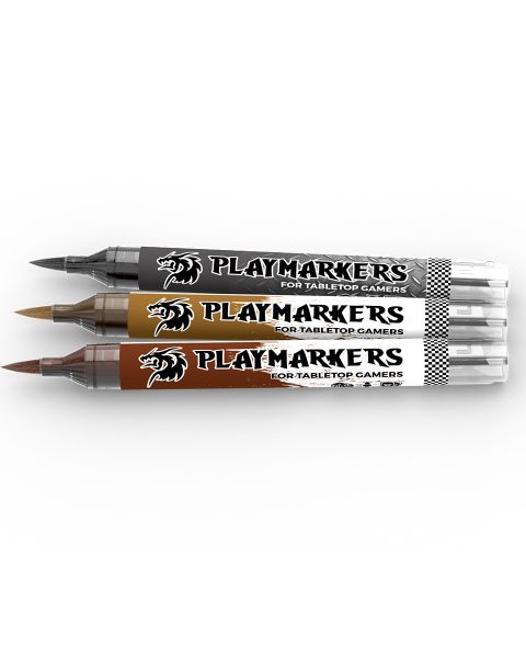AKM108 - PLAYMARKER SET - TOOLS & WEAPONS - Pennarelli di vernice iper-pigmentato. Perfetti per tutto il modellismo. AK INTERACTIVE
