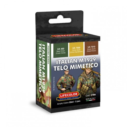 CT06 – SET Colori Acrilici – Schema Telo Mimetico Italiano – Lifecolor