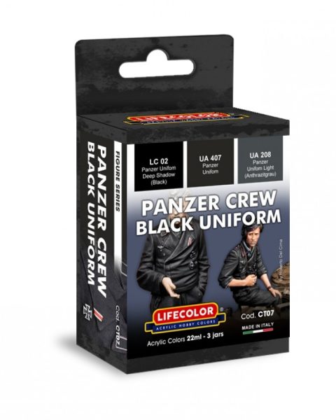 CT07 - SET Colori Acrilici - Uniformi Tedesche Panzer Crew - Lifecolor