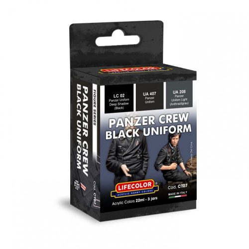 CT07 – SET Colori Acrilici – Uniformi Tedesche Panzer Crew – Lifecolor