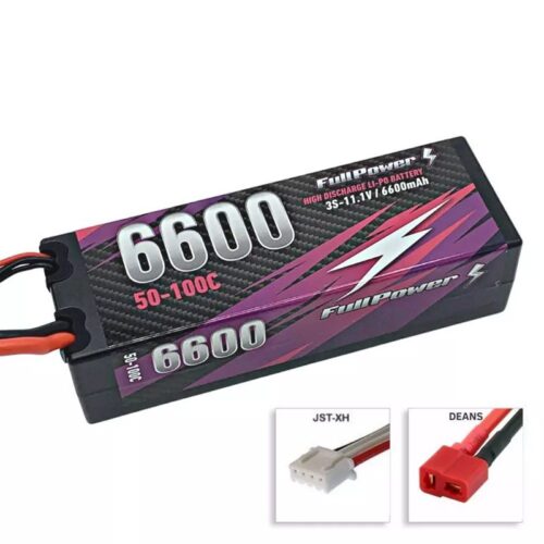 Batteria HARDCASE Lipo 3S 6600 mAh 50C – DEANS – FULLPOWER