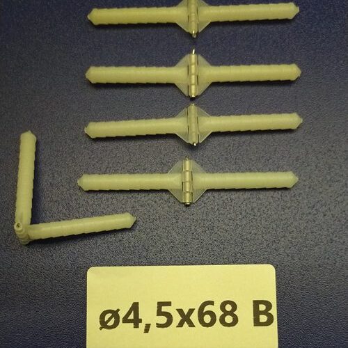 cerniere a perno modellismo set 12pz ø2mm x 28mm per parti mobili