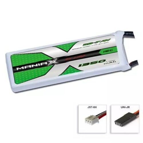 2s 1350 mAh attacco JR 15C di scarica 7,4v Max. Pacco Batteria Lipo ManiaX