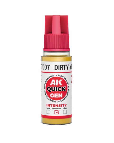 AK17007 Quick Gen DIRTY YELLOW 18ml colore acrilico AK Interactive